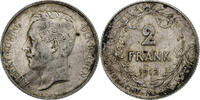 Belgium 2 Francs, 2 Frank Albert I, Silver, KM:75 -