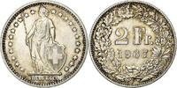 Switzerland 2 Francs Bern, Silver, KM:21 -