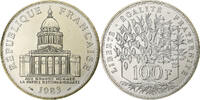 France 100 Francs Panthéon, Paris, série FDC, Silver -