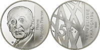 France 5 Francs Mendès France, Monnaie de Paris, BE, Silver -