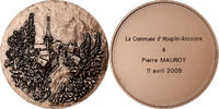 France Medaille La Commune d'Houplin-Ancoisne à Pierre Mauroy, Bronze -