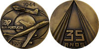 Portugal Medal TAP, Air Portugal, 35 Anos, Bronze, Moura -