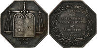 France betaalpenning Notaires de l'Arrondissement de Saint-Quentin, Aisne, Silver -
