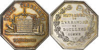 France betaalpenning Notaires de l'Arrondissement de Doullens, Somme, Silver -