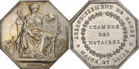 France betaalpenning Notaires de Baugé, Maine et Loire, Borrel.A, Silver -