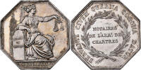 France betaalpenning Notaires de l'Arrondissement de Chartres, Silver, Barre -