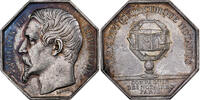 France betaalpenning Napoléon III, Compagnie des Notaires de Paris, Silver, Barre -