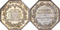 France betaalpenning Notaires de l'Arrondissement de Châlon-sur-Marne, Silver -
