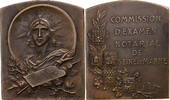 France Medaille Commission d'Examen Notarial de Seine-et-Marne, Bronze, Marey -