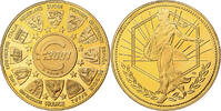 France Medaille L'Europe, La Semeuse, Copper-Nickel Gilt -