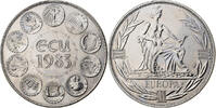 France Medaille Ecu Europa, Europe Assise, Copper-nickel, Rodier -