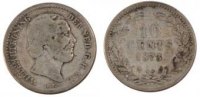 Netherlands 10 Cents Coin, William III, Silver, KM:80 -