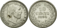 Netherlands 10 Cents Coin, William III, Silver, KM:80 -