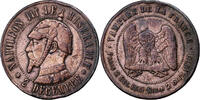 France 10 Centimes Napoleon III, SATIRICAL COINS, Bronze -