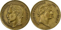 France Medaille Napoléon Ier, Napoléon III, Empereurs, Brass -