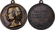 France Medaille Pierre Jean Béranger, Brass, Magniadas -