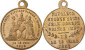France Medaille Napoléon III, Baptème du Prince Impérial, Brass -