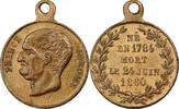 France Token Mort du Prince Jérome Bonaparte, Brass -