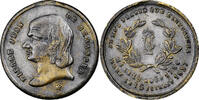 France Medal Pierre Jean Béranger, Silvered Brass -