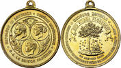 France Wertmarke Napoléon III, Secours Mutuels, Brass -
