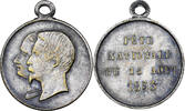 France Medaille Napoléon III, Fête Nationale, Silvered Brass -