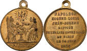 France Medaille Napoléon III, Baptème du Prince Impérial, Brass, Durand -