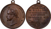 France Medaille Napoléon III, Retour du Voyage du Midi, Copper -