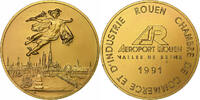 France Medal Aéroport de Rouen, Vallée de Seine, Vermeil -