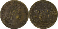 France betaalpenning Sacre de Louis XV à Reims, Brass -