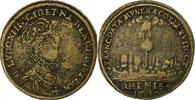 France betaalpenning Louis XIII, Sacre à Reims, Brass -