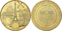 France betaalpenning Monuments de Paris, Copper-nickel Aluminium, MDP -
