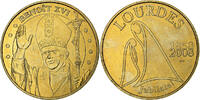 France betaalpenning Lourdes - Benoit XVI, Copper-nickel Aluminium, MDP -