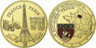 France betaalpenning Monuments de Paris, La Tour Eiffel, Copper-nickel Aluminium -