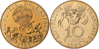 France 10 Francs La conquête, Paris, Tranche A, Nickel-Bronze -