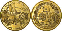 France Medaille Le moulin de Valmy , 20 septembre 1792, Copper Gilt, Proof -