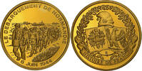 France Medaille Débarquement de Normandie, Copper Gilt, Proof -