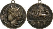 France Medaille Sicile, Reproduction du Tétradrachme de Syracuse, Silvered -