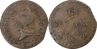 France 1 Centime Dupré, Paris, Double-strike, Copper -