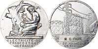 France Medaille Électricité de France et gaz de France, Silvered bronze -