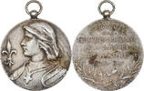 France Medaille Patronages Catholiques de la Gironde, Silvered bronze -