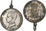 Spain 2 Pesetas Alfonso XIII, Silver -