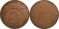 France betaalpenning Plaque Fiscale, Appareils à Vapeur, 5K, Copper -