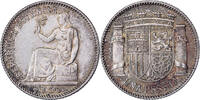 Spain 1 Peseta Madrid, Silver -