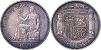 Spain 1 Peseta Madrid, Silver -