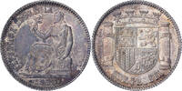 Spain 1 Peseta Madrid, Silver -