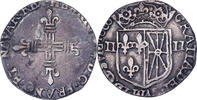 France 1/4 Écu de Navarre Henri IV, Saint-Palais, Silver -