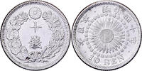 Japan 10 Sen Mutsuhito, Meiji Era, Silver -