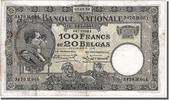 Belgium 100 Francs-20 Belgas Banknote, 1932-07-27 -