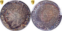 France 50 Centimes Cérès, Paris, Specimen, Silver, MS(60-62) -