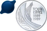 France 5 Francs Tour Eiffel, Monnaie de Paris, Proof, Silver -